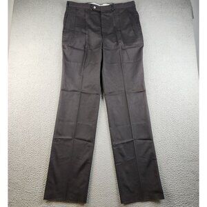 Vintage Men's 38 Dress Pants Woven Unfinished Hem USA Made Slacks NWT Deadstock